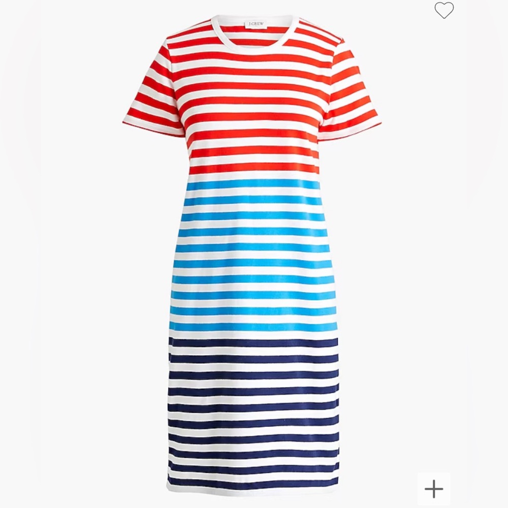 NWT J Crew Colorblock T Shirt Dress